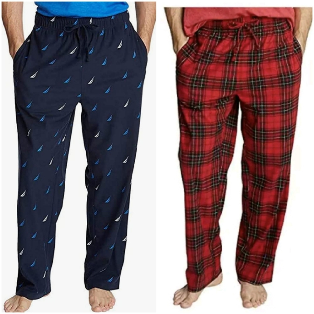 Nautica Soft Fleece Pajama Pants Set for Men - 2 P